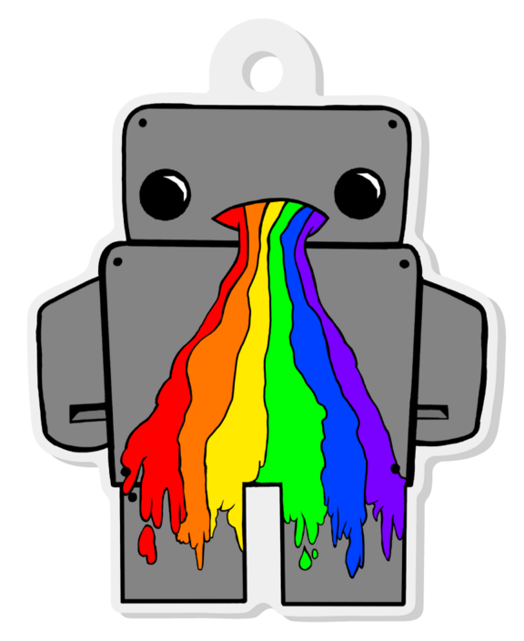 ColorBot acrylic keychain