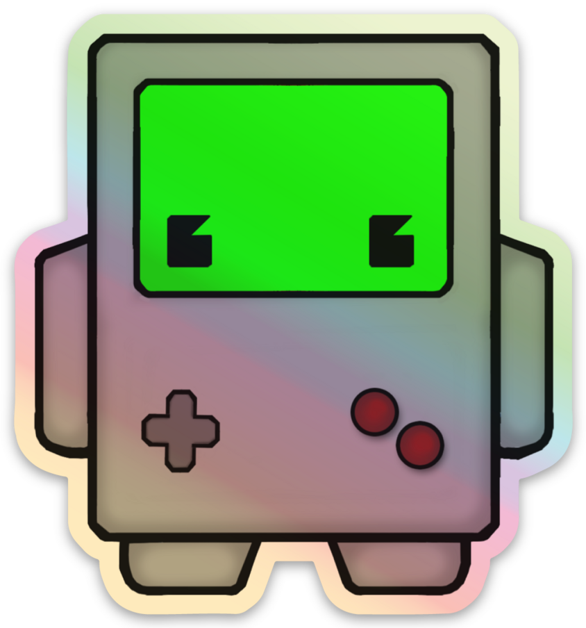 Hologram Gamebot Sticker