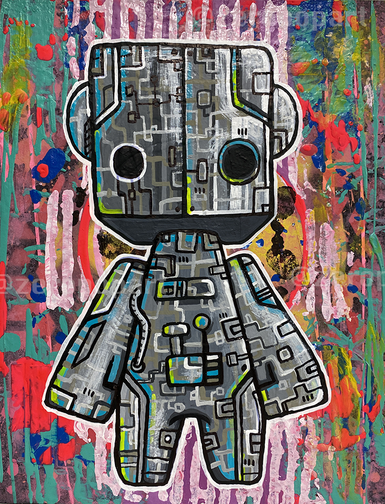 Circuit Bot 8" x 10"