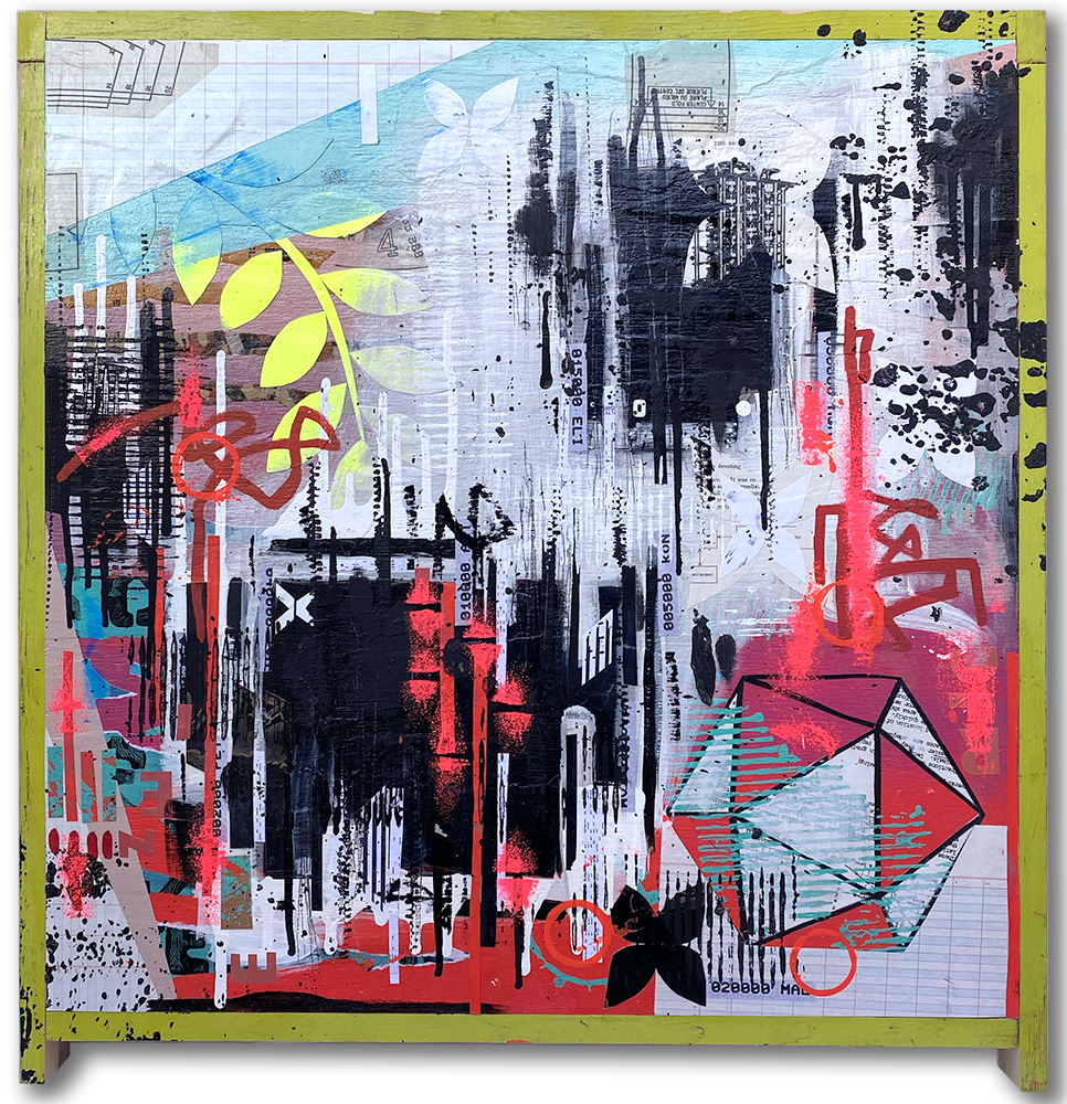 Glitch Squared #7 25.5" x 25.5"