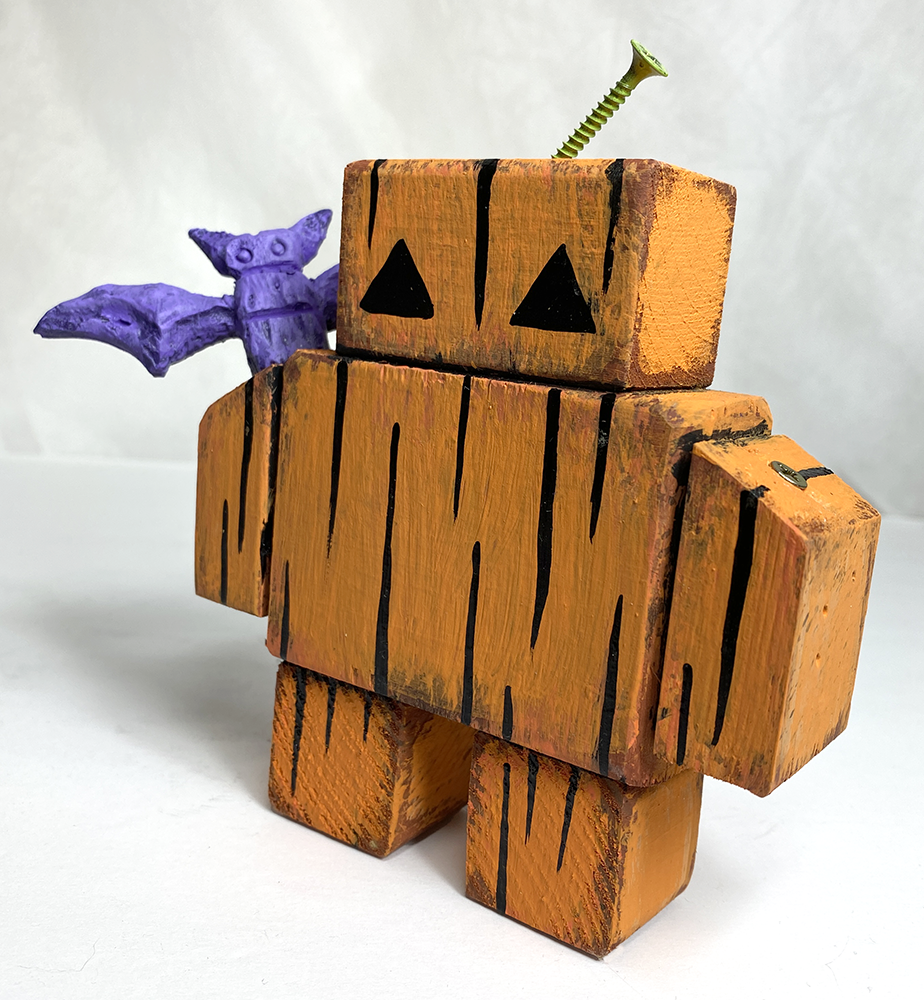 Pumpkinbot w/3D Bat