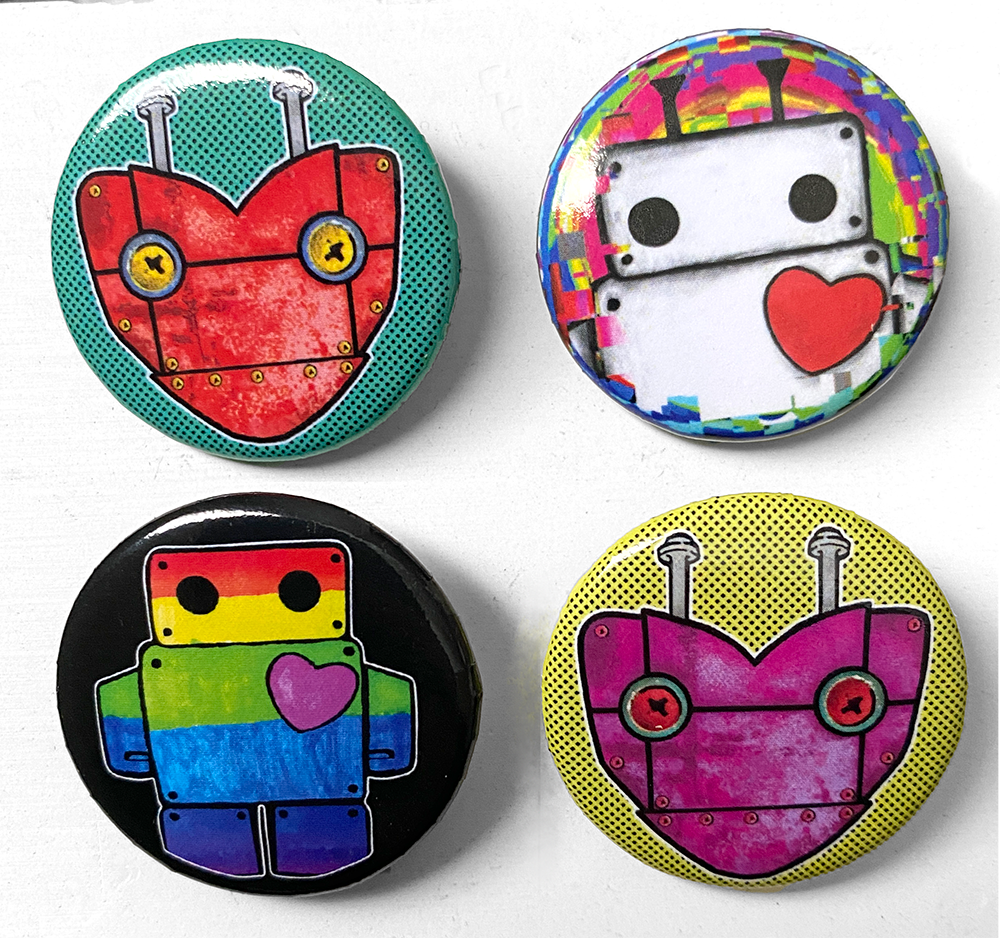 Robot Button Pack (4)