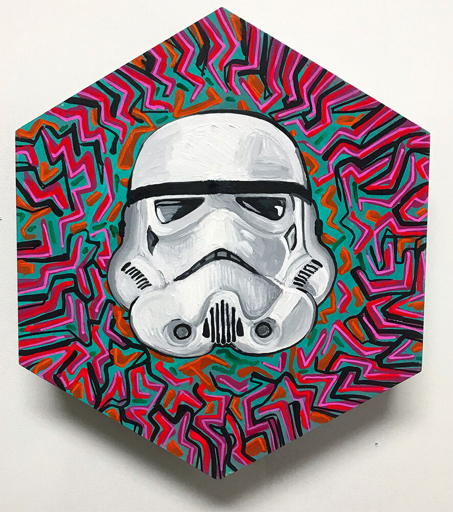 Storm Trooper Hex 13” x 13”
