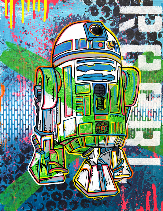 R2Bot Painting on canvas