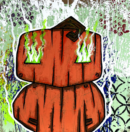 PumpkinBot Collage Painting