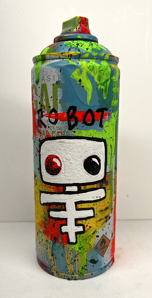Painted Spray Can