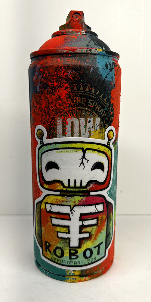 Painted Spray Can