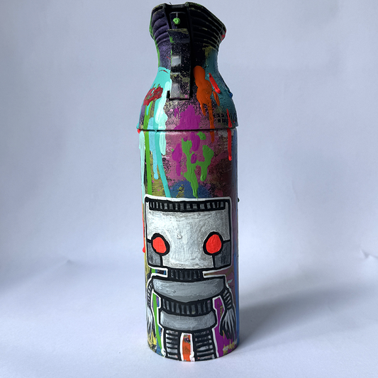 Painted Spray Can Red