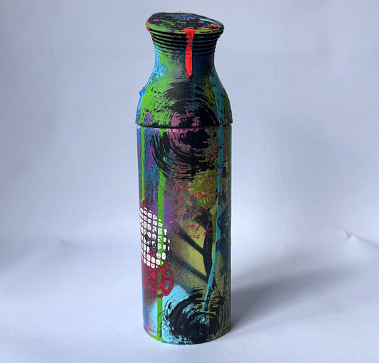 Painted Spray Can Red