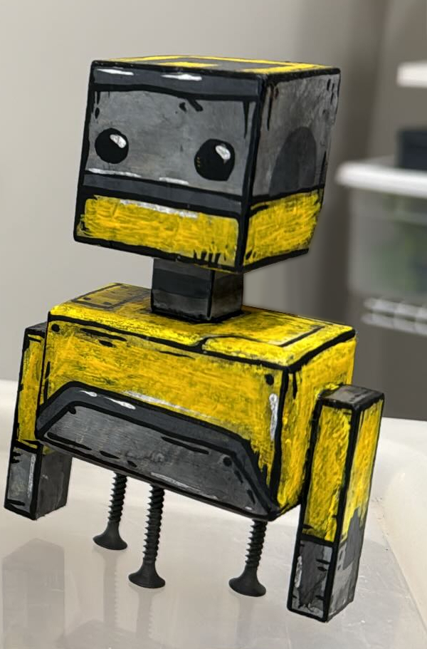 Cyber Yellow Bot – Zero Pop Art