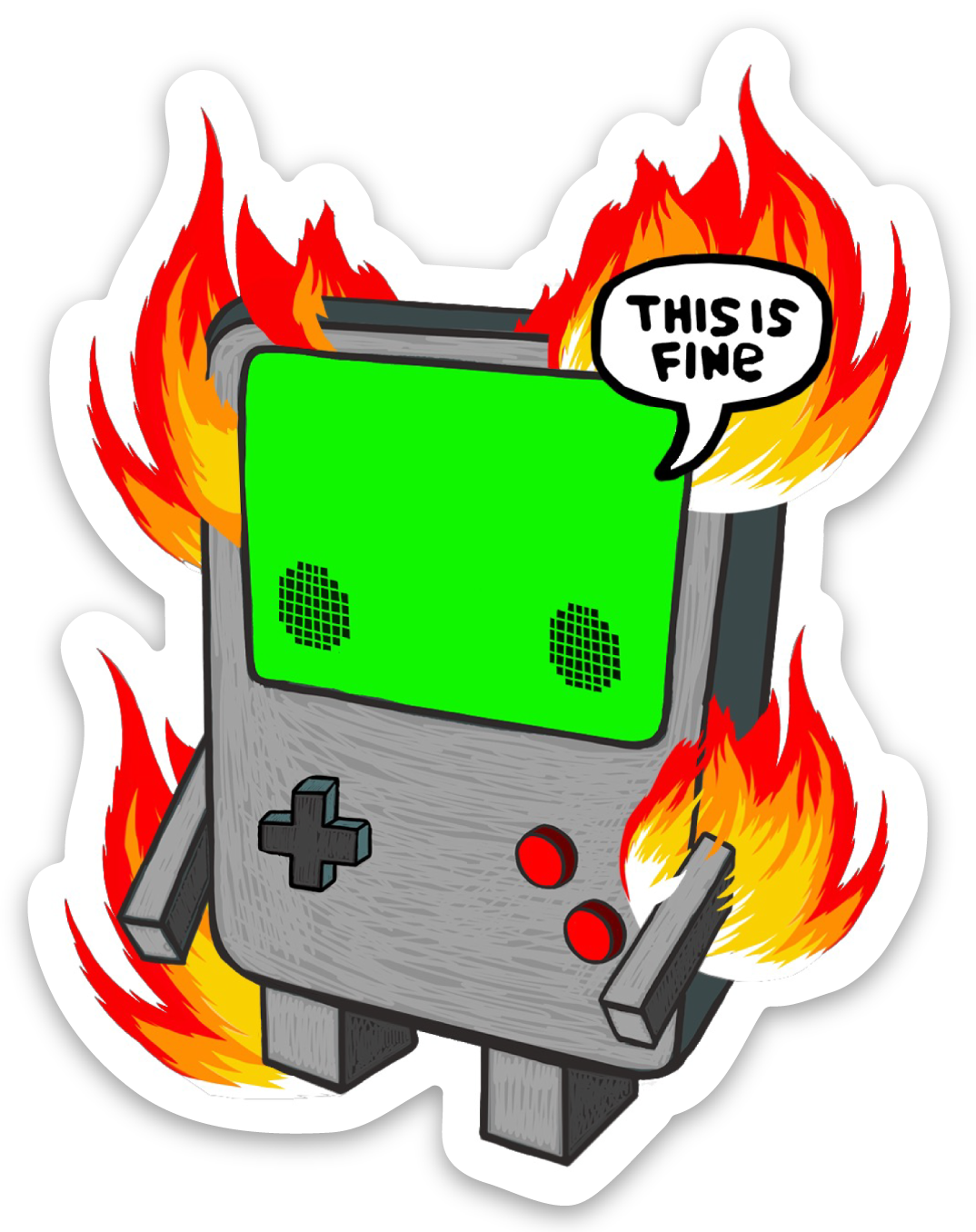 This Is Fine GameBot Magnet