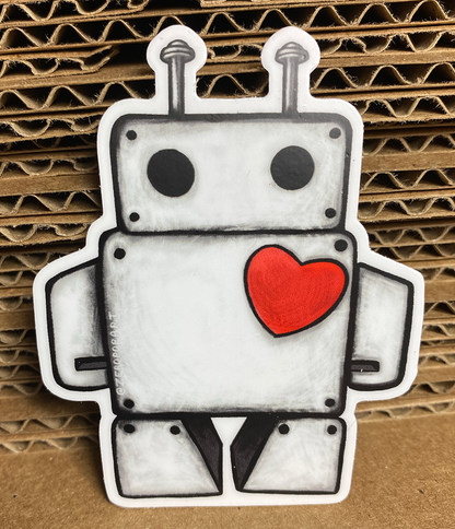 Heartbot Sticker