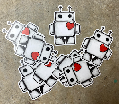 Heartbot Sticker