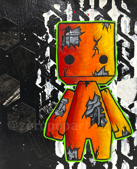 Hex Bot  9" x 11"