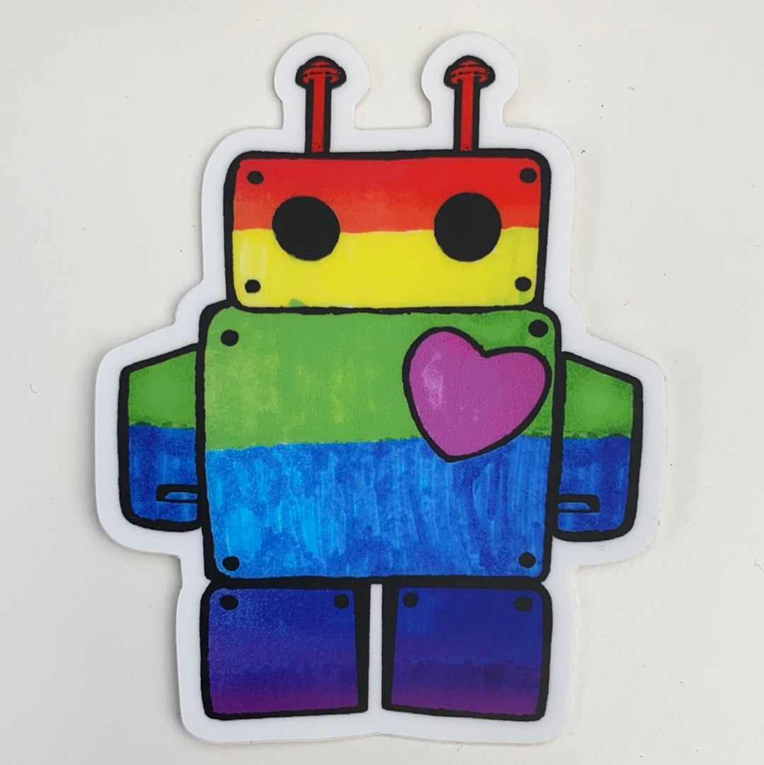 Rainbowbot Sticker