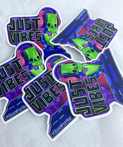 Zero Just Vibes Sticker