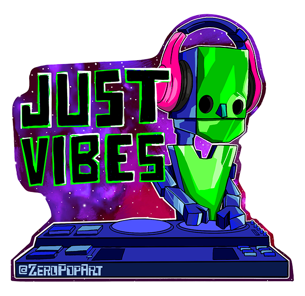 Zero Just Vibes Sticker