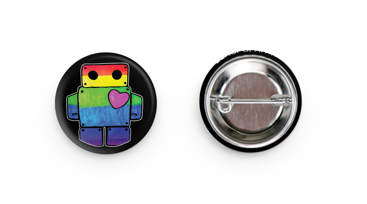 Rainbow Bot Small Button